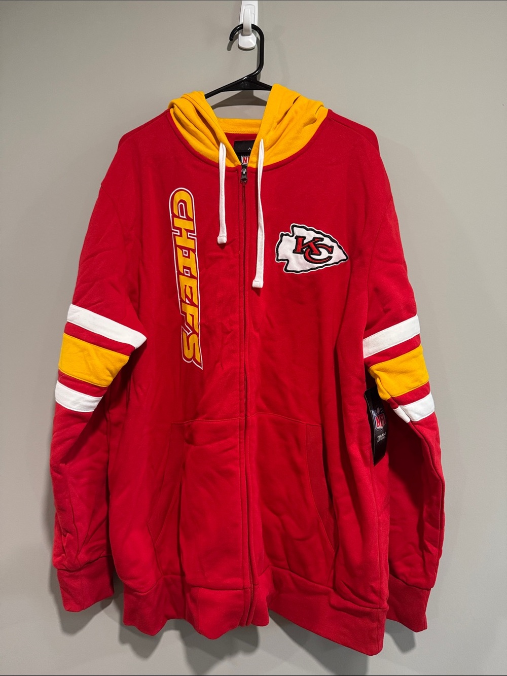 NFL Red & Gold Kansas City Chiefs Full-Zip Hoodie